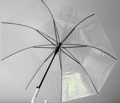 parasol przezroczysty transparentny